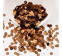 Paillettes en PVC à trou rond de 4 mm, 5 mm, 6 mm, fond argenté, perles, bricolage, cousues à la main, brodées, paillettes en vrac, tache -YDJG08-5 mm 1500 pièces