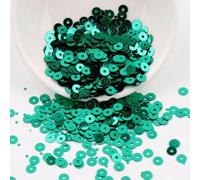 Paillettes en PVC à trou rond de 4 mm, 5 mm, 6 mm, fond argenté, perles, bricolage, cousues à la main, brodées, paillettes en vrac, tache -YDJG13-5 mm 1500 pièces