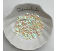 Paillettes en PVC pour vêtements, chapeaux, chaussures, loisirs créatifs, accessoires faits main, 10 g, 4 mm, 5 mm, 6 mm, 8 mm, 10 mm, crème AB, 1 500 pièces