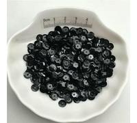 Paillettes en PVC pour vêtements, chapeaux, chaussures, loisirs créatifs pour enfants, accessoires faits main, 10 g, 4 mm, 5 mm, 6 mm, 8 mm, 10 mm, noir uni, 1 500 pièces