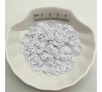 Paillettes en PVC pour vêtements, chapeaux, chaussures, loisirs créatifs pour enfants, accessoires faits main, 10 g, 4 mm, 5 mm, 6 mm, 8 mm, 10 mm, blanc uni, 1 500 pièces