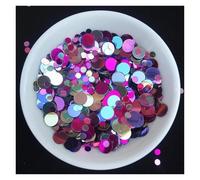 Paillettes, For l'artisanat et la couture, paquet multicolore en forme de points 3 mm 6, 20 g