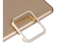 Paillettes Housse de Protection Compatible avec Apple Watch SE 2 Bumper Case, Métal Coque Rigide Aluminium Coque de Protection Antichoc en Strass Compatible avec Apple iWatch 40mm Serie SE/4/5/6