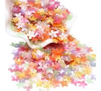 Paillettes Loisirs Creatifs Paillettes de 10 mm for tasses à cinq doigts, motif fleur, for la couture, les mariages et autres travaux manuels(Matte mix)