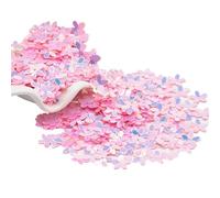 Paillettes Loisirs Creatifs Paillettes de 10 mm for tasses à cinq doigts, motif fleur, for la couture, les mariages et autres travaux manuels(Pink gold)