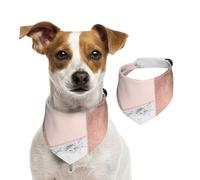 Paillettes Or Rose, Noir, Blanc, marbre géométrique,Bandanas pour Chien, écharpe en Coton, Bavoirs réglables pour Animaux de Compagnie,L