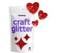 Paillettes pour artisanat en forme de cœur décoration de fête ongles rouges corps visage artisanat 50 g/1,7 oz