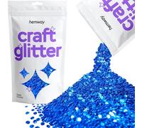 Paillettes pour artisanat gobelets en résine bleu saphir cartes bijoux de Noël bougies super épaisses 100 g/3,5 oz