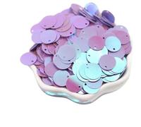 Paillettes Pour couture Paillettes rondes plates en PVC de grande taille (10, 15, 20, 25, 30 mm) for la couture, les loisirs créatifs et confection vêtements(Ab purple,30mm50g200pcs)