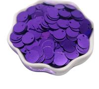 Paillettes Pour couture Paillettes rondes plates en PVC de grande taille (10, 15, 20, 25, 30 mm) for la couture, les loisirs créatifs et confection vêtements(Dark purple,20mm20g180pcs)