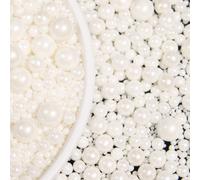 Paillettes pour la décoration de gâteaux, sucre perlé blanc rond, paillettes pour la glace, les petits gâteaux, la cuisson, les biscuits, les garnitures de gâteaux, convient pour les mariages, les ann