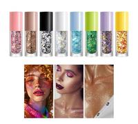 Paillettes pour le corps, effet brillant longue durée | Gel pailleté pour le corps et le visage - Convient pour les fêtes, les concerts, les festivals, les matchs de football