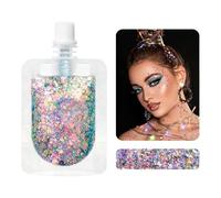 Paillettes Pour Le Corps,Gel Visage Aux Sequins | Visage avec des Paillettes,Idéal pour les Vacances, Carnaval, Maquillage, Festival, Concerts, Musique, Fêtes, et le Bal de Promo