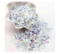 Paillettes pour nail art Paillettes en PVC à motifs étoiles, cœurs, pois et papillons for nail art et loisirs créatifs, multicolores, 10 g/50 g(05puple,50g)