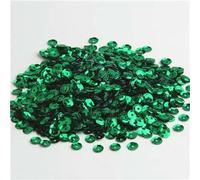 Paillettes rondes en PVC multicolores, 4 mm, 5 mm, 6 mm, pour travaux manuels, couture, vêtements, décorations DIY, 10 g, vert, 4 mm, 1 500 pièces