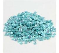 Paillettes rondes en PVC multicolores, 4 mm, 5 mm, 6 mm, pour travaux manuels, couture, vêtements, décorations DIY, 10 g, bleu AB, 4 mm, 1 500 pièces