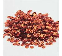 Paillettes rondes en PVC multicolores, 4 mm, 5 mm, 6 mm, pour travaux manuels, couture, vêtements, décorations DIY, 10 g, orange, 4 mm, 1 500 pièces