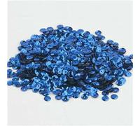 Paillettes rondes en PVC multicolores, 4 mm, 5 mm, 6 mm, pour travaux manuels, couture, vêtements, robes, décorations DIY, 10 g, bleu, 4 mm, 1 500 pièces