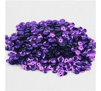 Paillettes rondes en PVC multicolores, 4 mm, 5 mm, 6 mm, pour travaux manuels, couture, vêtements, robes, décorations DIY, 10 g, violet, 4 mm, 1 500 pièces