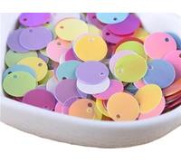 Paillettes rondes multicolores en vrac de 10 à 30 mm for la couture et les loisirs créatifs(Ab Mix,25mm 10g 60pcs)