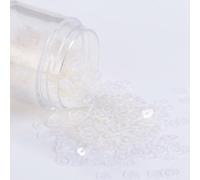 Paillettes rondes plates transparentes 2-6mm, accessoires de couture de robe de mariée, Nail Arts, vêtements pour femmes, matériel de couture DIY