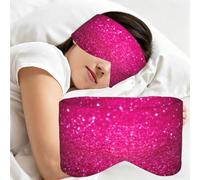 Paillettes roses, Masque de sommeil pour la maison, les voyages et le travail posté, couvrant entièrement les yeux et bloquant la lumière