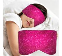 Paillettes roses, Masque de sommeil pour la maison, les voyages et le travail posté, couvrant entièrement les yeux et bloquant la lumière