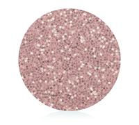 Paillettes Roses Planche À Découper En Verre Résistance À La Chaleur Plateau Décoratif Pour Cuisine 20 cm