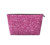 Paillettes Roses Scintillantes, Trousse de Maquillage Trousse à cosmétiques Trousse de Toilette de Voyage Portable Pochette de Toilette