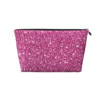 Paillettes Roses Scintillantes, Trousse de Toilette Trousse de Maquillage Sac à cosmétiques Trousse de Toilette de Voyage Portable