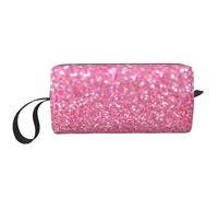 Paillettes Roses, Trousse de Maquillage Trousse à cosmétiques Trousse de Toilette de Voyage Portable Pochette de Maquillage