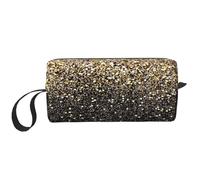 Paillettes Scintillantes dorées, Trousse de Maquillage Trousse à cosmétiques Trousse de Toilette de Voyage Portable Pochette de Maquillage