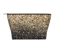 Paillettes Scintillantes dorées, Trousse de Toilette Trousse de Maquillage Sac à cosmétiques Trousse de Toilette de Voyage Portable