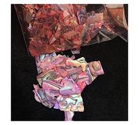 Paillettes Shell, Tranches de coquille d'ormeau 100g multicolores for l'art des ongles et la décoration en gel(35 EU)