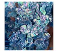 Paillettes Shell, Tranches de coquille d'ormeau 3D strass holographiques décalcomanies for Nail Art 20g multicolore(Blu)