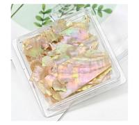 Paillettes Shell, Tranches de coquille d'ormeau Nail Art paillettes décoration accessoires à créer soi-même 1 Pot multicolore PD-0169(PT189-06)