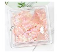 Paillettes Shell, Tranches de coquille d'ormeau Nail Art paillettes décoration accessoires à créer soi-même 1 Pot multicolore PD-0169(PT189-04)