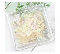 Paillettes Shell, Tranches de coquille d'ormeau Nail Art paillettes décoration accessoires à créer soi-même 1 Pot multicolore PD-0169(PT189-05)