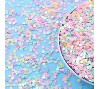 Paillettes solides en forme de cœur pour nail art, décoration de mariage, confettis, petites paillettes fraîches, 3 mm, 10 g/20 g/50 g