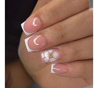 Paillettes style français dégradé avec motif floral artificiel pour les instants beauté routine élégante