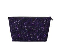 Paillettes Violet améthyste foncé, Trousse de Toilette Trousse de Maquillage Sac à cosmétiques Trousse de Toilette de Voyage Portable