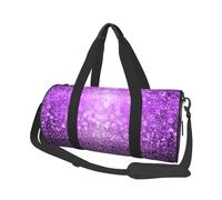 Paillettes Violettes Scintillantes, Sac de Voyage de Grande capacité, Sac à Main Rond, Sac de Voyage de Sport, fourre-Tout, Sac de Fitness