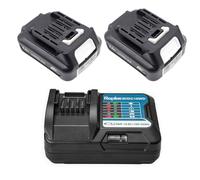 PaillYue BL1021B 2,0Ah 12V Batterie avec Chargeur DC10WD DC10SB Compatible avec Makita 12V Batterie CXT BL1016 BL1041B BL1040B BL1020B, pour MAK DF031D TD110D MP100D CG100D DF0331D