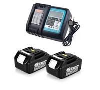 PaillYue Lot de 2 Batteries de Rechange pour Batterie et Chargeur 18 V BL1850B 5,0 Ah Compatible avec perceuse-visseuse Makita DDF482Z DDF484Z DDF485Z DDF487Z DDF489Z Tronçonneuse sans Fil DUC353Z