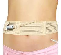 PAILON Sangle de cathéter de dialyse péritonéale, Sangle de Drainage péritonéale Lavable réutilisable, Support Dorsal Abdominal Respirant réglable, Dispositif de Fixation de cathéter, Dames Hommes