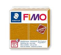 Pain 57g FIMO EFFECT CUIR couleur ocre