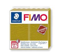 Pain 57g FIMO EFFECT CUIR couleur olive