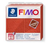 Pain 57g FIMO EFFECT CUIR couleur rouille