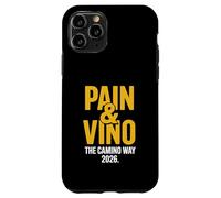 Pain and Vino The Camino Way 2026 Vin de randonnée Amusant Coque pour iPhone 11 Pro