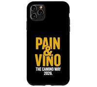 Pain and Vino The Camino Way 2026 Vin de randonnée Amusant Coque pour iPhone 11 Pro Max